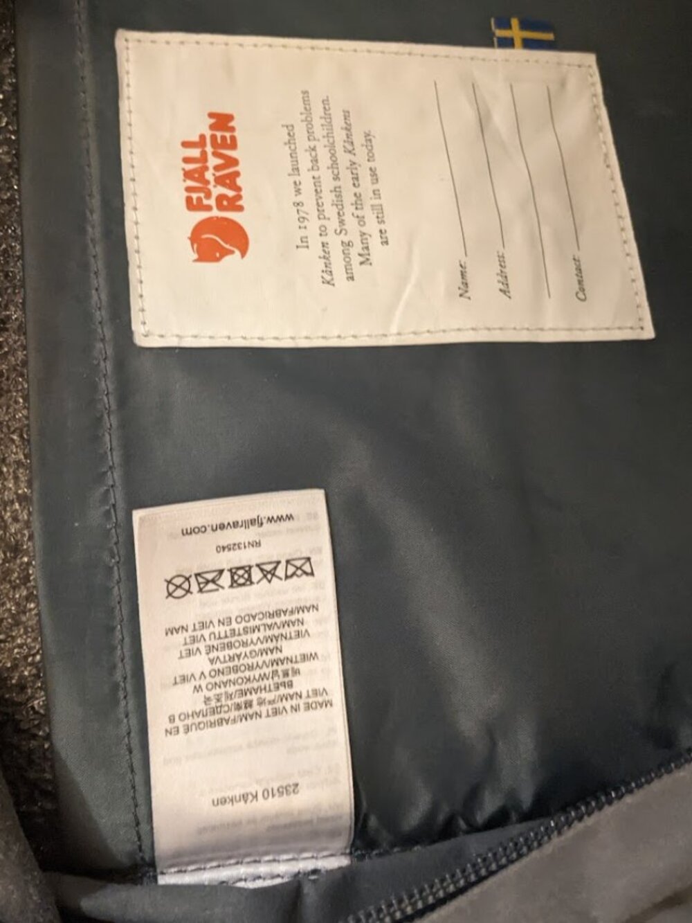 Fjallraven - Kånken Backpack 23510 Classic Bag - Slate/Charcoal Gray | ~10*15*5 - Picture 14 of 14